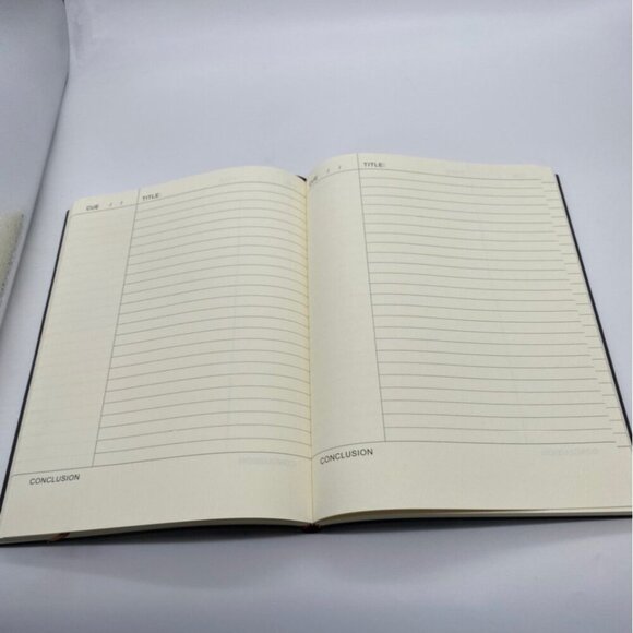 Study Cornell Notebook A4 Black Lined Pages Office Accessories Journal - Picture 3 of 4